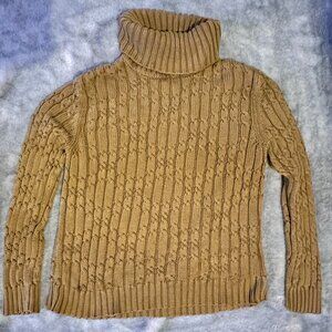 Adrienne Vittadini Cable Turtleneck Sweater